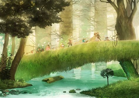Forest Background Drawing Anime Anime Forest Background Wallpaper Backgrounds 1179 Bodemawasuma