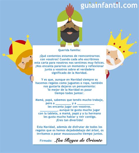 Una Carta Especial De Los Reyes Magos A Los Niños