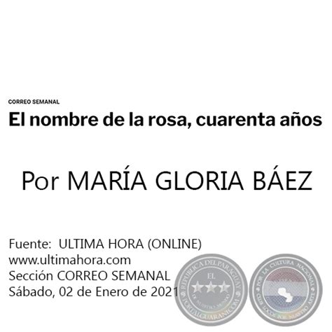 Poder voltar a gravar no estúdio onde não entro há quase dois anos. Portal Guaraní - EL NOMBRE DE LA ROSA, CUARENTA AÑOS - Por ...