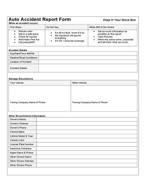 automotive forms   templates   word excel