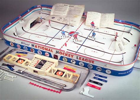 Vintage 1960s Nhl Mr Hockey Game Tin Metal Table Top Chicago Hockey