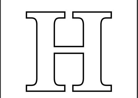 Instead, you treat the pdf like an image and edit in graphics software that permits you to cut sections out of images. Printable Letter H Coloring Page | Letter stencils printables, Alphabet stencils printables ...