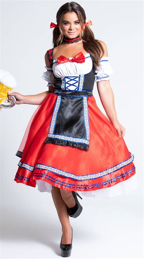 women munich beer oktoberfest suit costume masquerade carnival party fancy dress maid uniforms