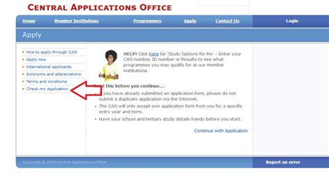 Online reply to nus' offer of admission. cao.ac.za Check Application Status South Africa : Central ...