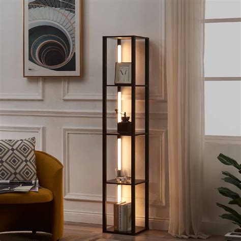 Fenlo Fancy Dimmable Floor Lamp With Shelves Luxury Led Floor Lamp