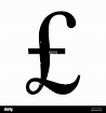 Black pound symbol isolated on white background Stock Vector Image ...