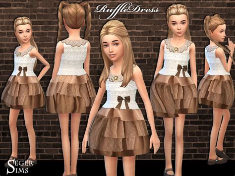 The Sims Resource Childs Ruffle Dress