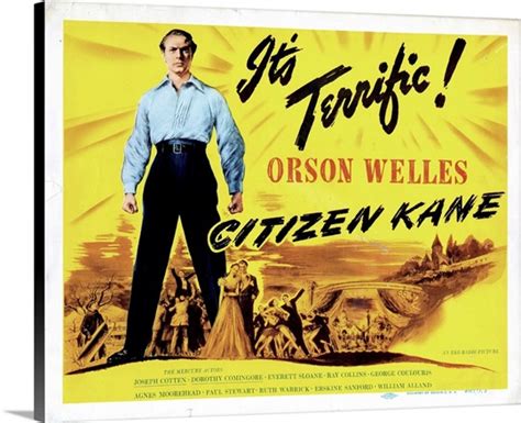 Citizen Kane Us Poster Orson Welles 1941 Photo Canvas Print Great Big Canvas