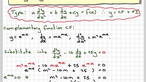 Solving A Second Order Differential Equation With A Modification To The