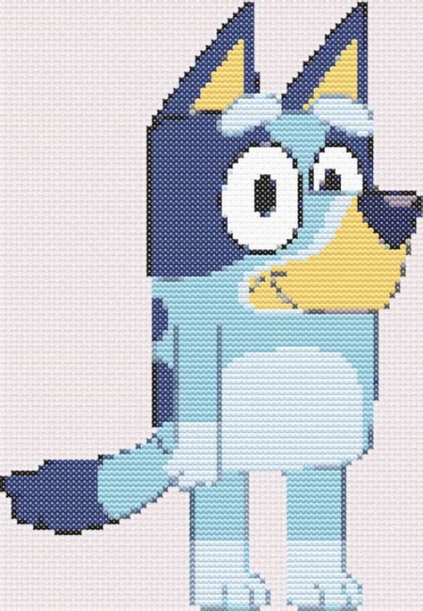 Bluey Easy Cross Stitch Pattern Instant Download Etsy México