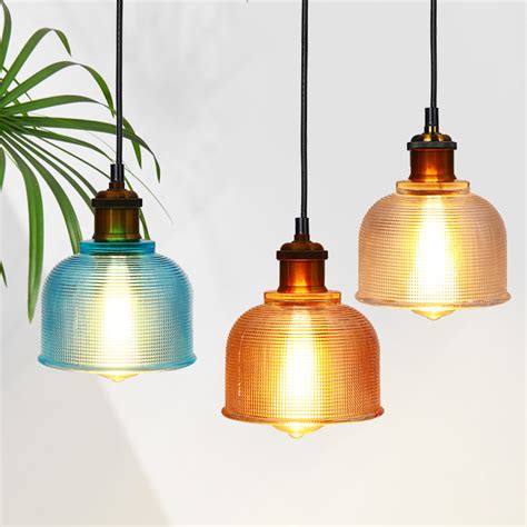 E27 Vintage Industrial Retro Loft Style Glass Ceiling Wall Lamp Shade