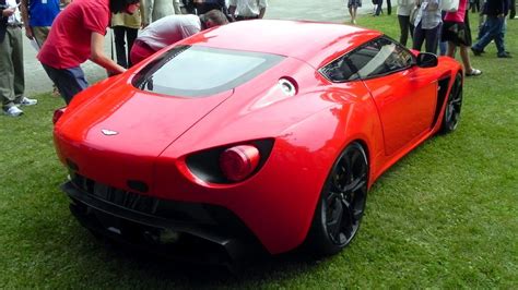 Aston Martin V12 Vantage Zagato Start And Revs Sound Youtube