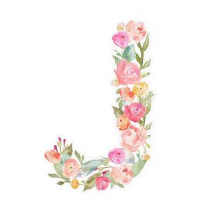Floral monogram j | Floral monogram letter, Monogram wallpaper