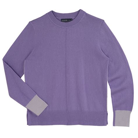 Purple Luca Crewneck Sweater Essex Classics