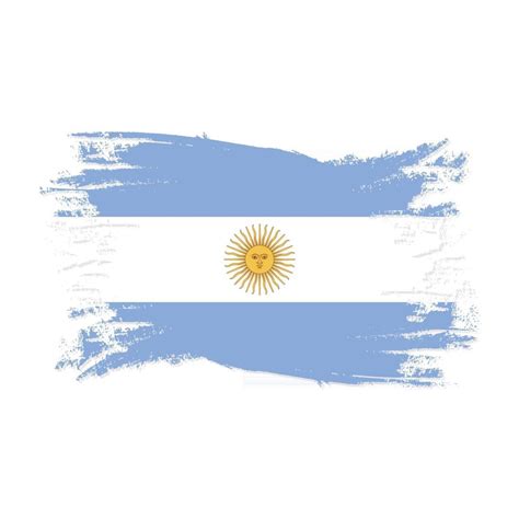 Bandera Argentina Con Pincel De Acuarela 2982640 Vector En Vecteezy