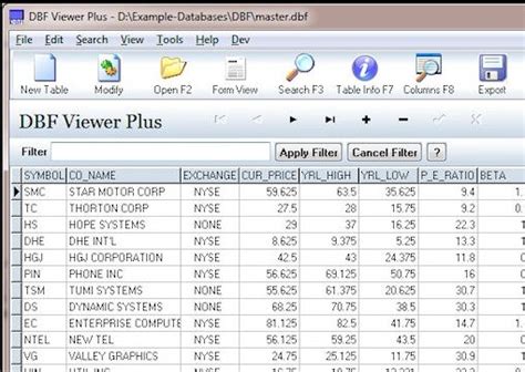 Dbf Viewer Plus Portable Dbf Database Table Viewer