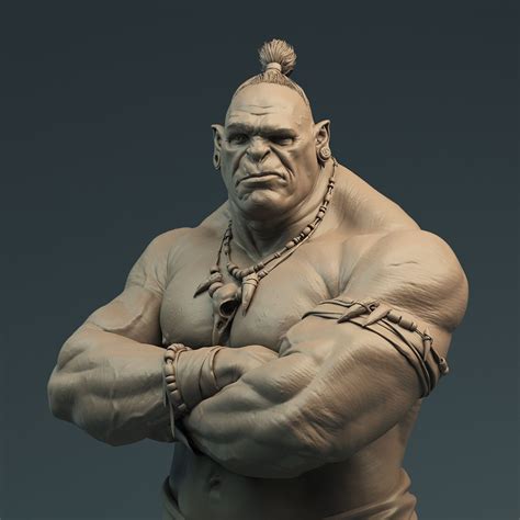 70 Awesome Orc 3d Model Free Mockup