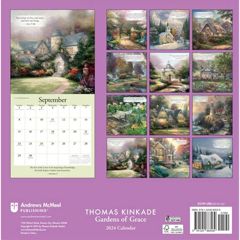 Kinkade Gardens Of Grace 2024 Wall Calendar