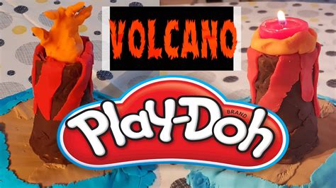 Play Doh Easy Volcano Model Island Ocean Volcano Eruption