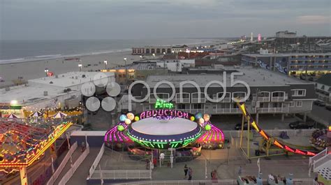 Ocean City Nj Wonderland Pier Ferris Wheel 2 Stock Video 24801985 Hd