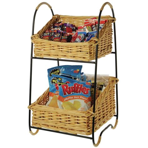 woven tiered baskets 2 tier basket tiered fruit basket snack display