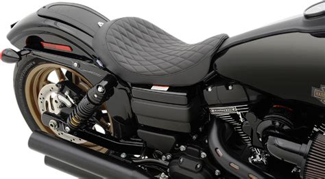 13 brown motorcycle solo seat bracket cushion for harley davidson sportster. Drag Specialties Black Leather Diamond Solo Seat 06-17 ...