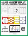 Graphic Organizer Templates - Print and Digital - Your Therapy Source