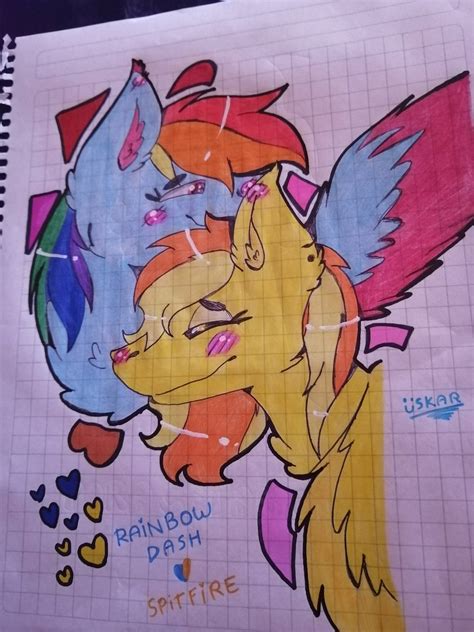 Rainbow Dash X Spitfire By Endermanotaku On Deviantart