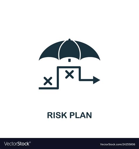 Risk Plan Icon Creative Element Design From Vector Image