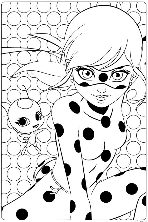 Ausmalbild Ladybug