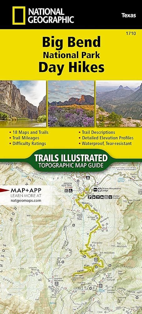 National Geographic National Park Day Hikes Topographic Map With