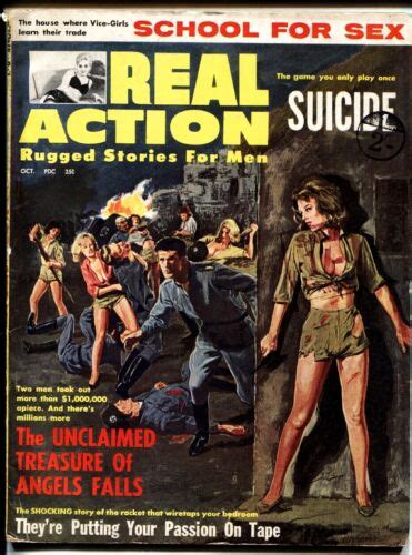 Real Action Magazine Oct Women Killing Nazis Pulp Ebay