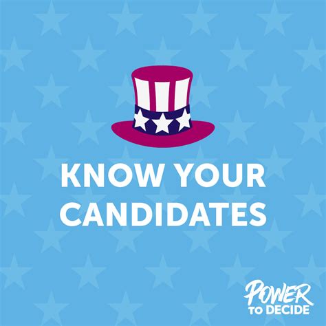 Know Your Candidates Voting Sticker Power To Decide
