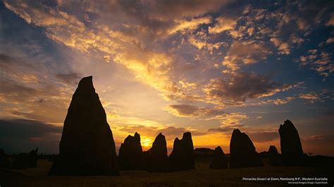 Hd Wallpaper Pinnacles Desert At Dawn Nambung Np