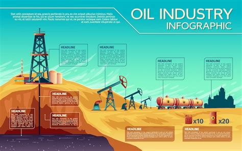 Premium Vector Oil Industry Business Presentation Infographics