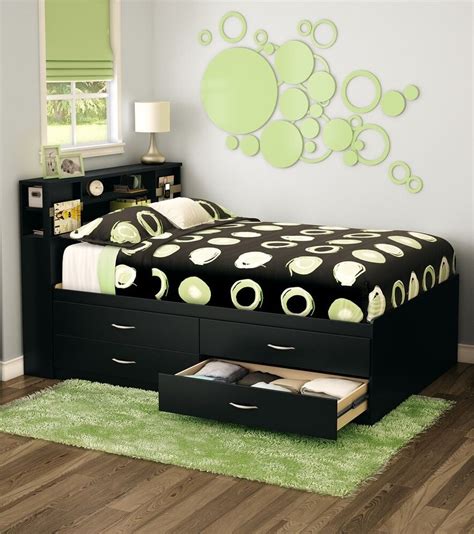 Check spelling or type a new query. Black Full Storage 4-Drawer Platform Bed Frame with ...