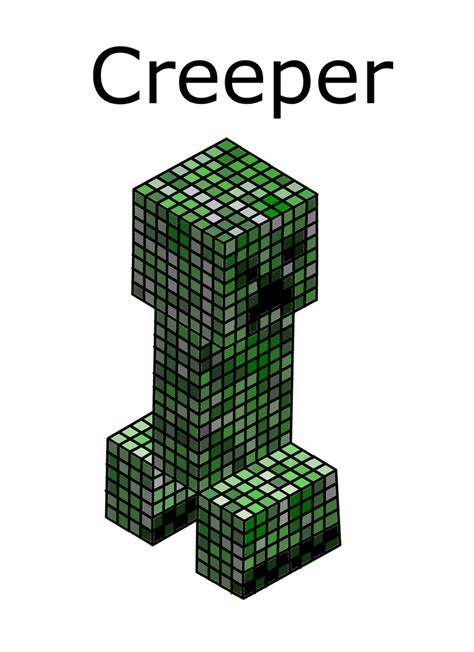 Minecraft Creeper Pixel Art Grid Recreated A Pixel Art I Saw Of Sage