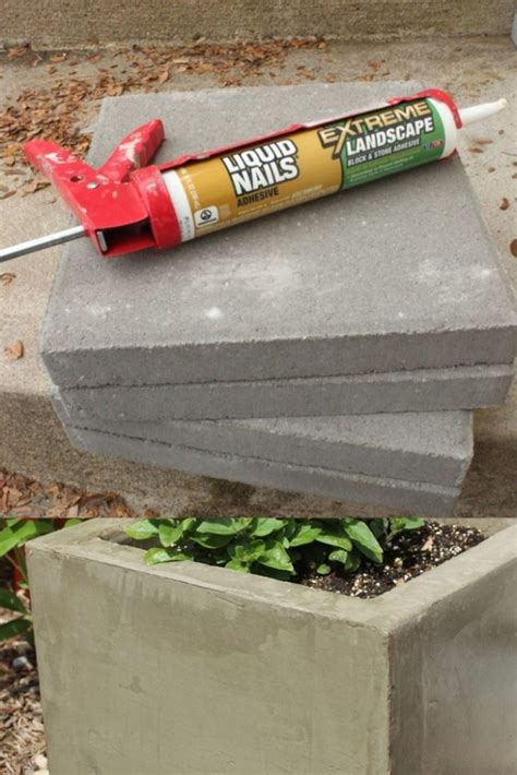 DIY Modern Minimal Concrete Planter Boxes Concrete Planter Boxes