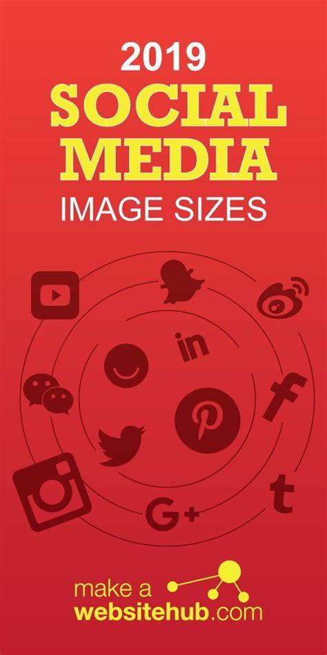 Social Media Infographic 2019 Social Media Image Sizes Cheat Sheet