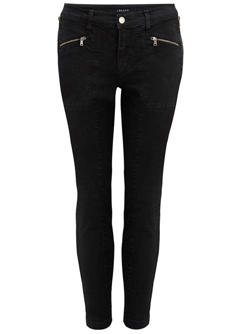 J Brand Genesis Mid Rise Utility Jeans Direct Black