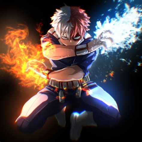 512x512 My Hero Academia 4k Cool Shoto Todoroki 512x512 Resolution