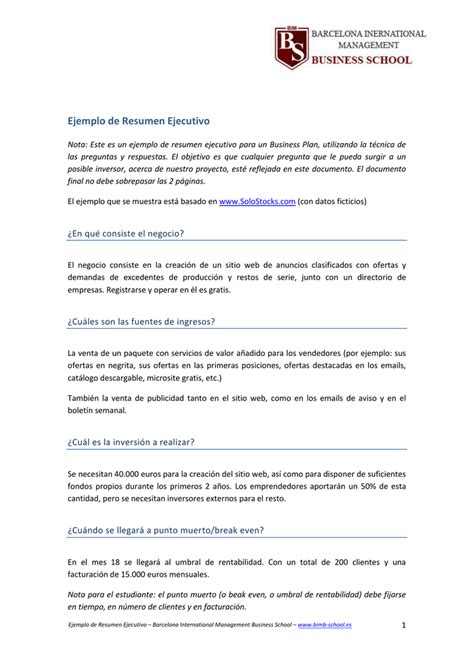 Hoy vamos a darte algunos ejemplos, formatos y estilos más comunes que se da a las referencias apa en la presentación de trabajos escritos en idioma español en 2020. Ejemplo de Resumen Ejecutivo