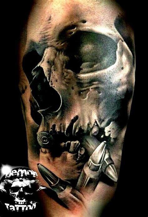 Pin By Gskillzcustoms On Tat Skull Tattoo Design Bullet Tattoo