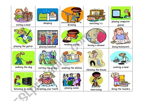 What Are You Doing Esl Worksheet By Sunshine Action Words