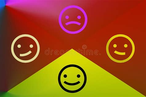 Modern Emoji Smiley Face And Sad Face Emoticon Set Icons Happy