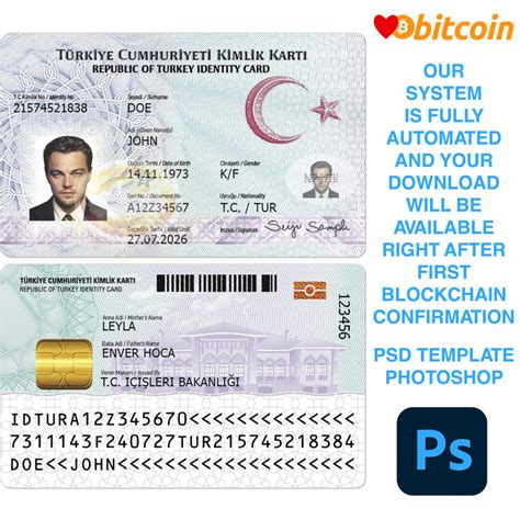 Turkey Id Card Template United Templates