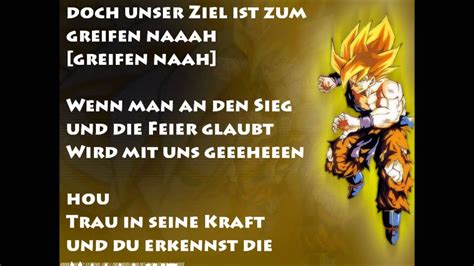 Super saiyan son goku (japanese: Dragon Ball Z - Chala Head Chala Full song German + lyrics - YouTube