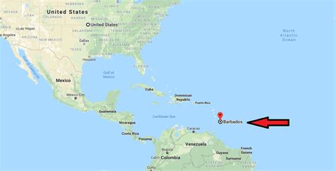 Where Is Barbados Located On The World Map 