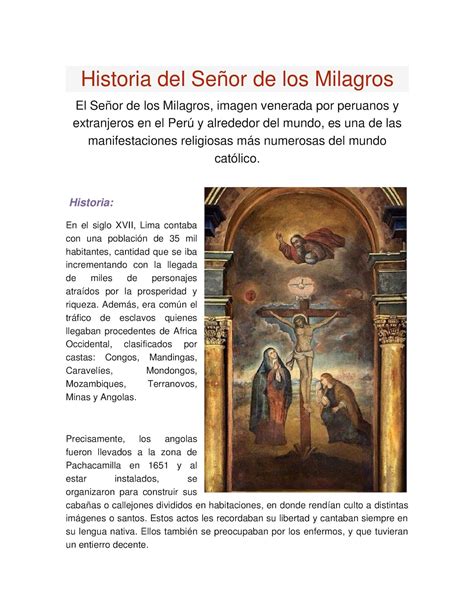 Historia Del Señor De Los Milagros Calameo Downloader