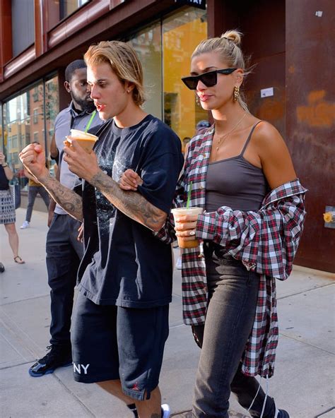 Singer justin bieber and model hailey baldwin got engaged over the weekend, a source close to the singer confirmed to cnn. Hailey Baldwin and Justin Bieber Out in NYC August 2018 ...